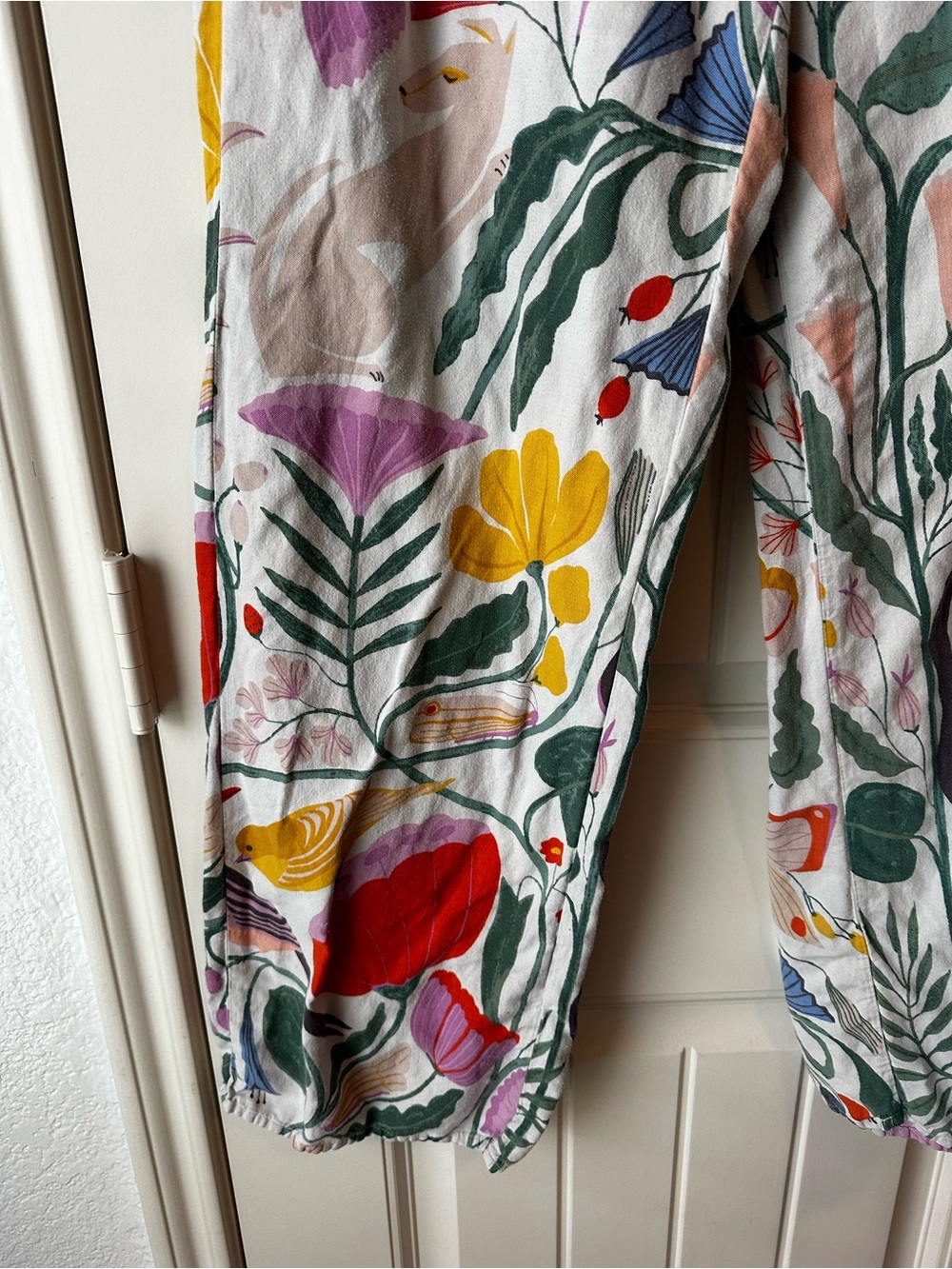 Megan Galante by Anthropologie Botanical Garden Floral Flannel Sleep Pants S - Picture 6 of 16